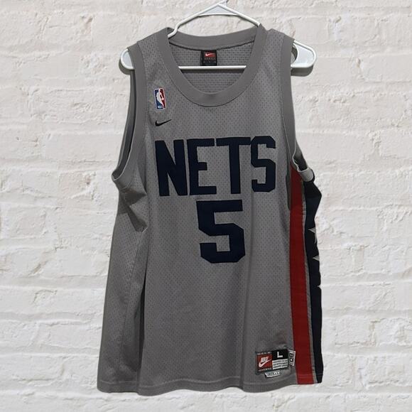 Vintage Nike Brooklyn Nets #5 Jason Kidd Jersey Men’s Sz Large